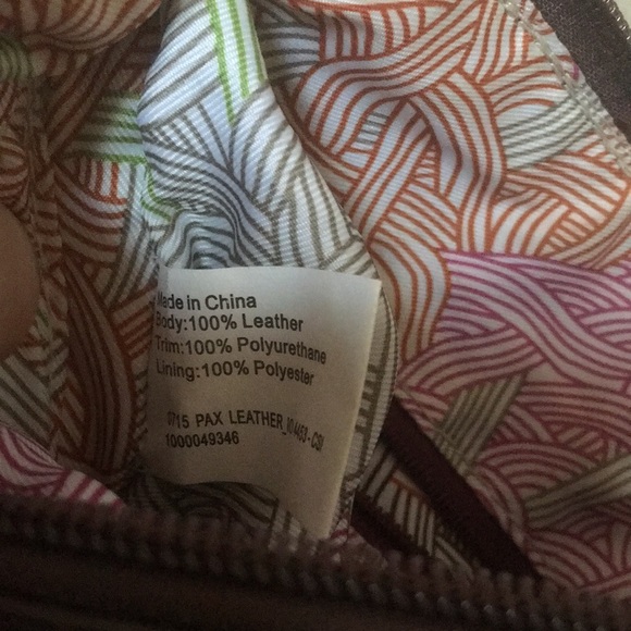 The Sak Pax Feather Design Burgundy Leather Crossbody Bag - Picture 13 of 16